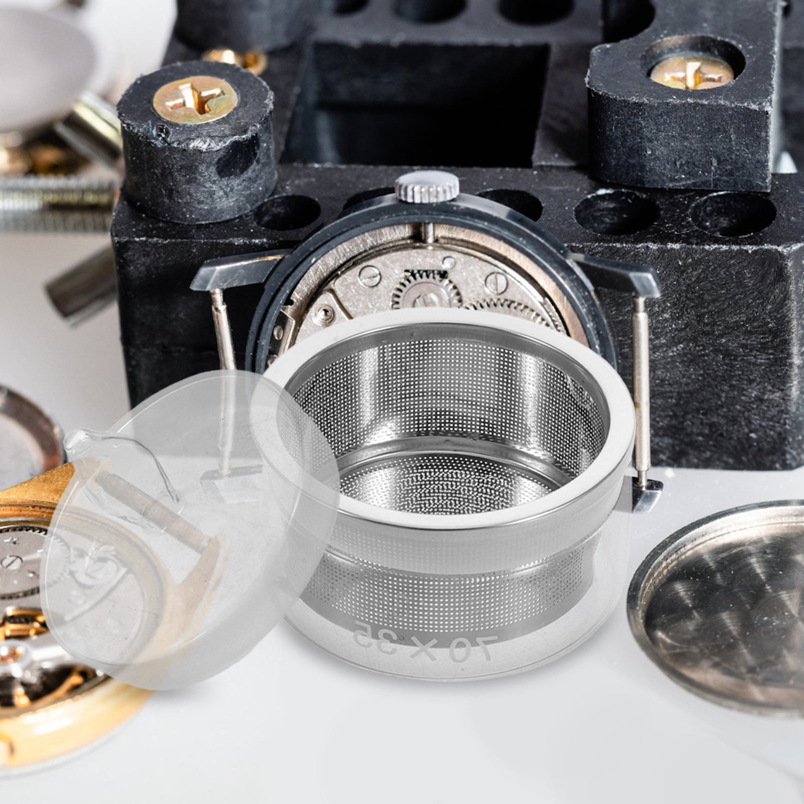 Body Jewelry Repair - 1Set Watch Oil Cup with Strainer