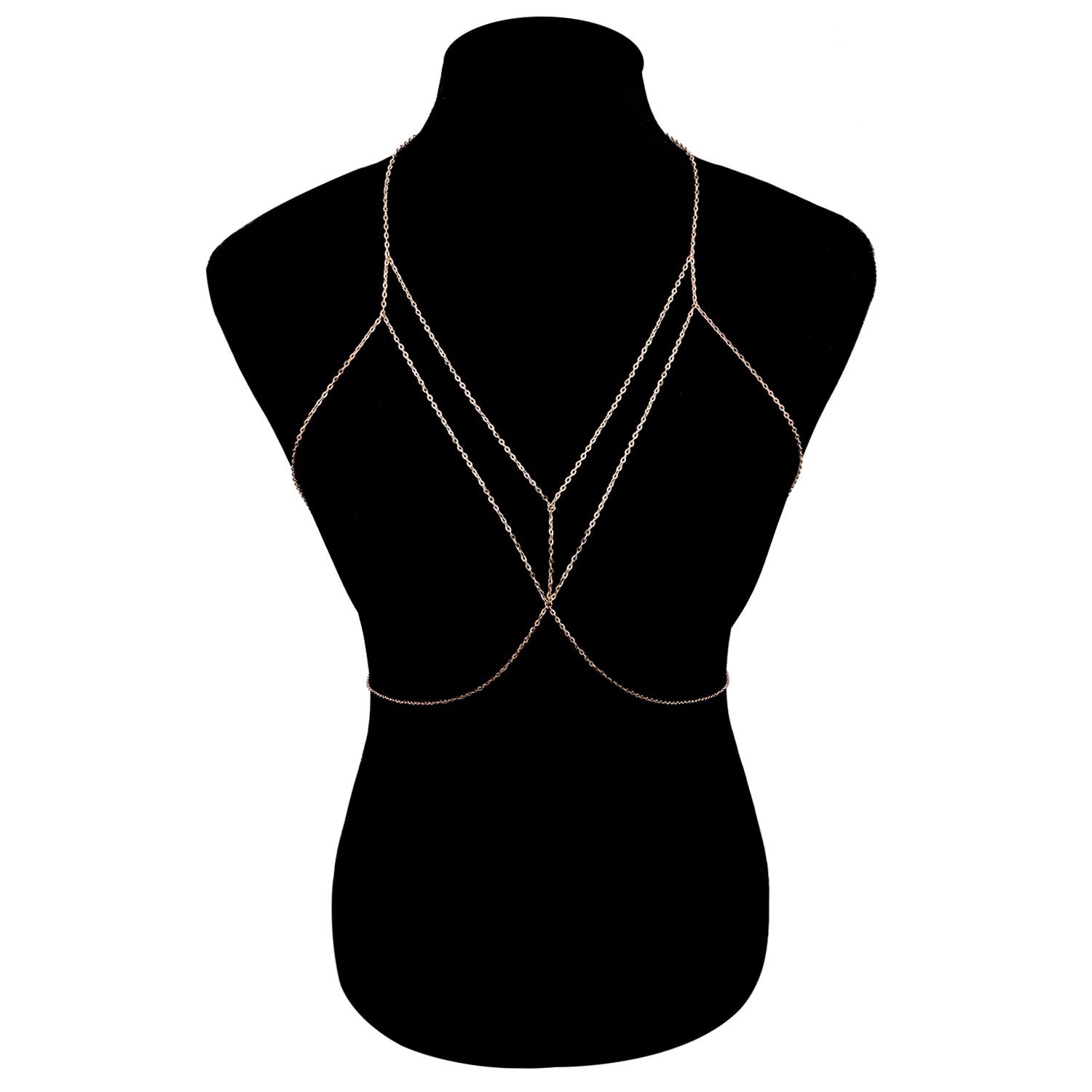 Sex Staggered Body Chain For W - Body Jewelry Gold บทวิจารณ์และราคา