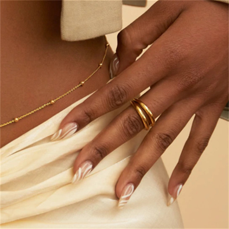 Girls Simple Beaded Belly Chai - Body Jewelry Gold บทวิจารณ์และราคา