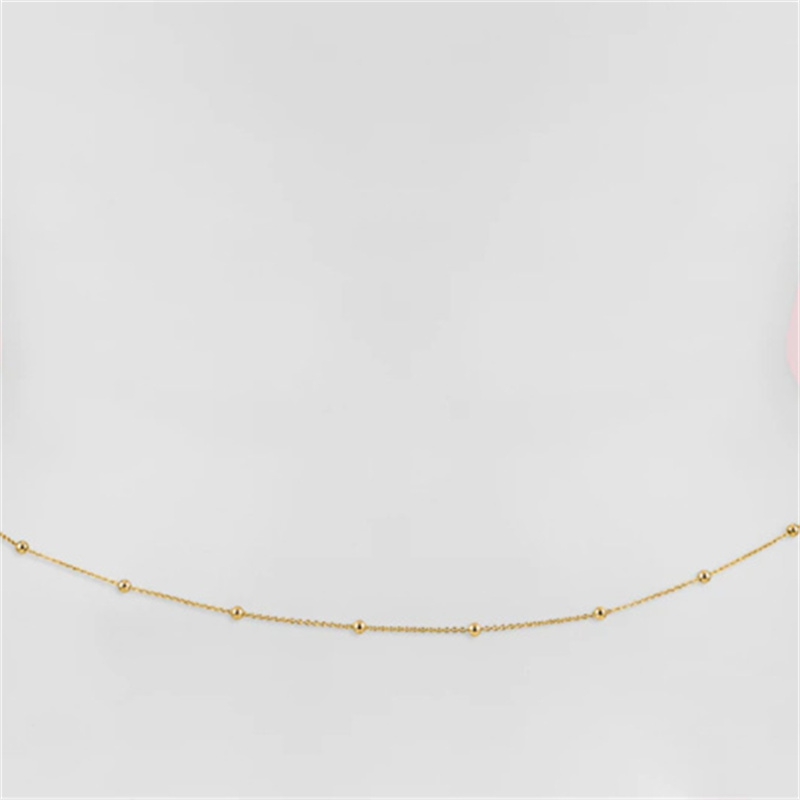 Girls Simple Beaded Belly Chai - Body Jewelry Gold บทวิจารณ์และราคา