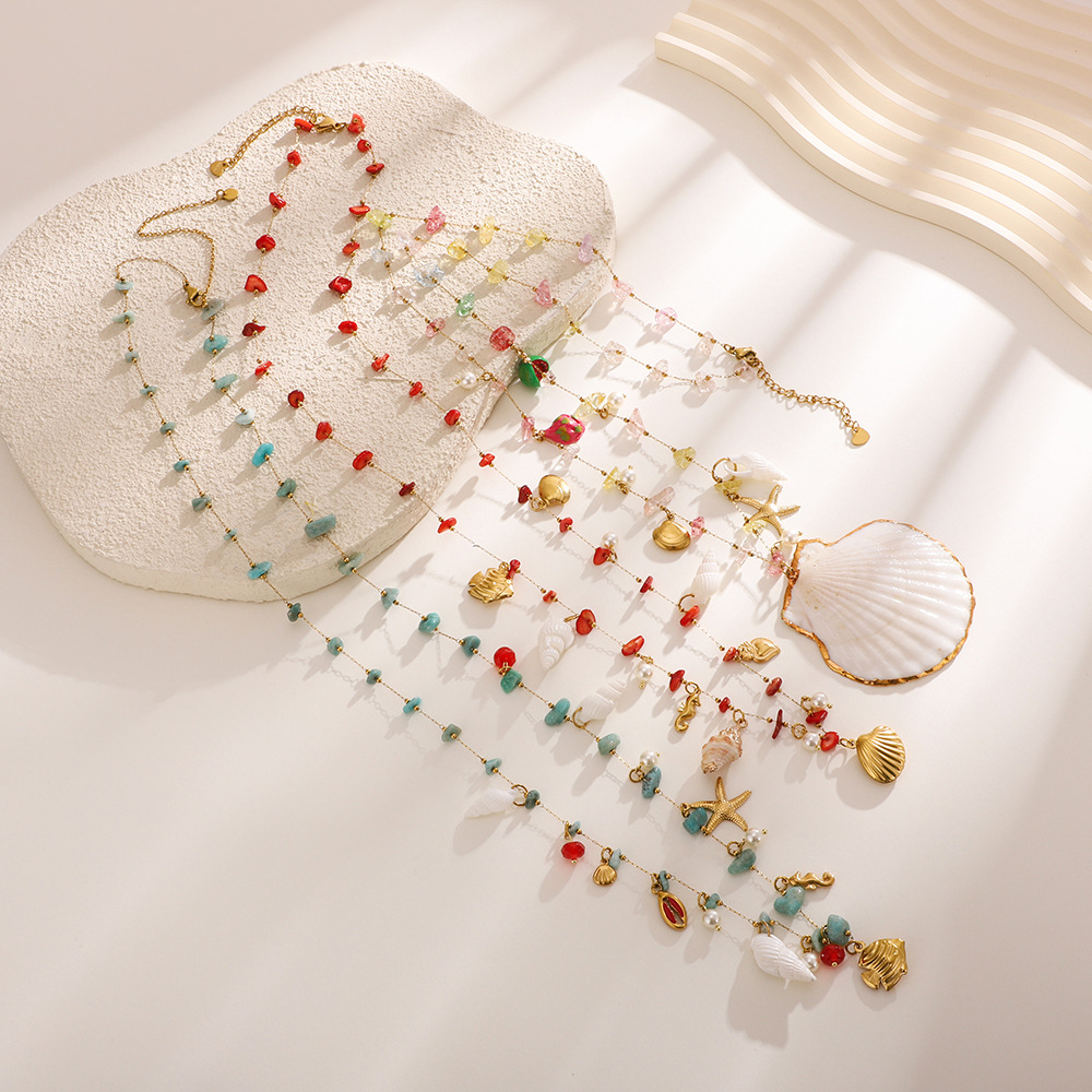 Oversize Shell Pendant Waist B - Body Jewelry Gold บทวิจารณ์และราคา