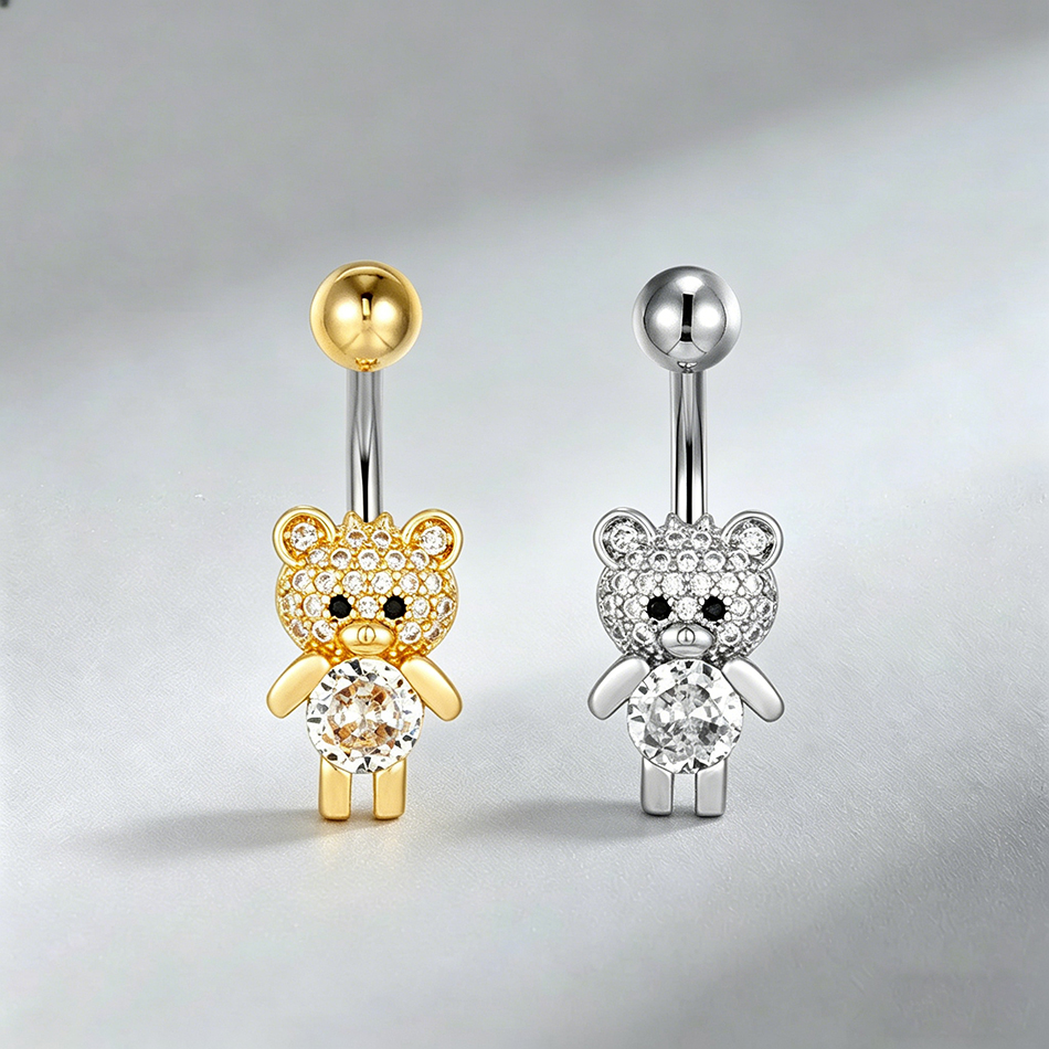 Cute Animal Belly Button Rings - Body Jewellery บทวิจารณ์และราคา