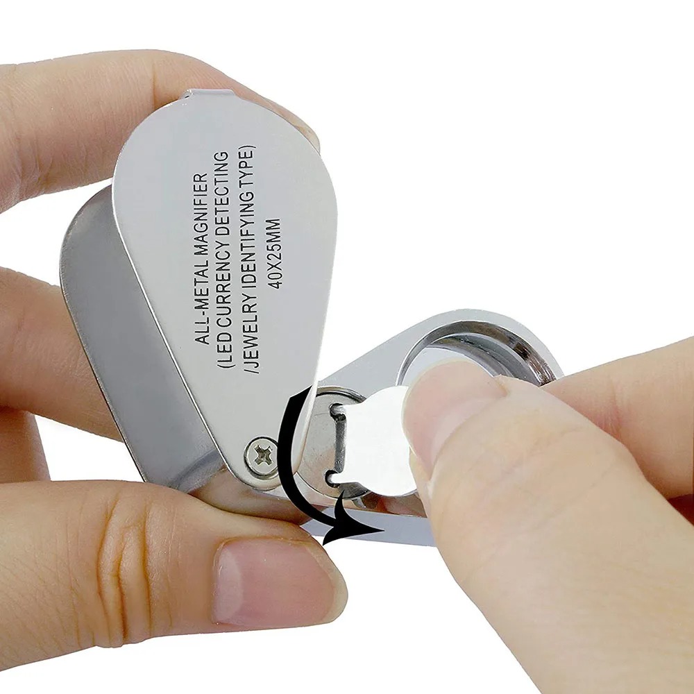 40X Illuminated Jeweler Loupe  - Body Jewelry Repair บทวิจารณ์และราคา