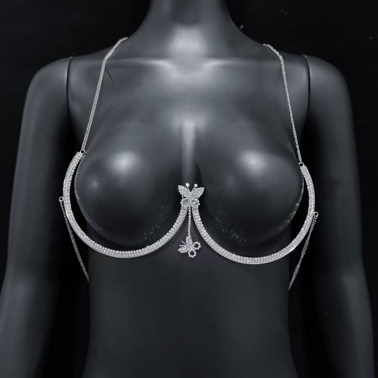 New curved full diamond butter - Body Jewelry Diamond บทวิจารณ์และราคา