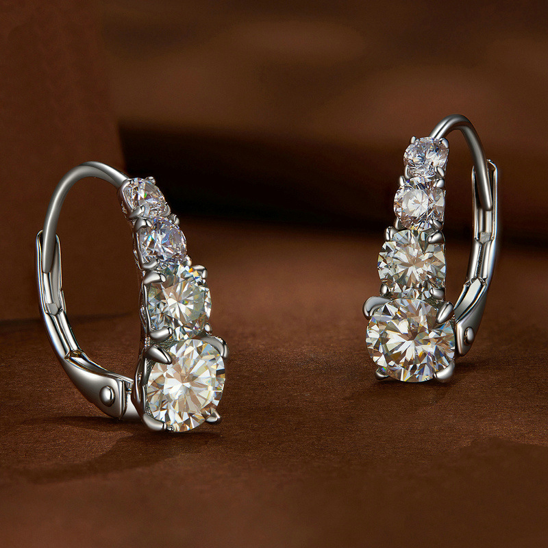 S925 Silver 1.8CT Moissanite E - Body Jewelry Diamond บทวิจารณ์และราคา