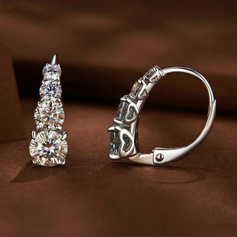 S925 Silver 1.8CT Moissanite E - Body Jewelry Diamond บทวิจารณ์และราคา