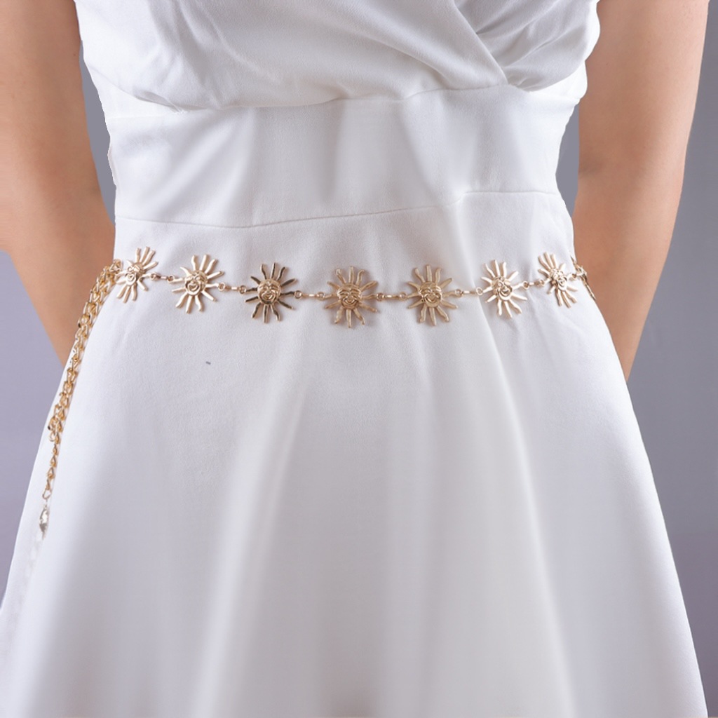Women Fashion Belt Hip Hop Hig - Body Jewelry Gold บทวิจารณ์และราคา
