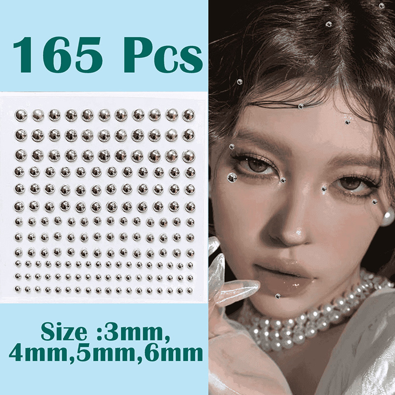 3D Face Eyes Party Makeup Tatt - Body Jewelry Diamond บทวิจารณ์และราคา
