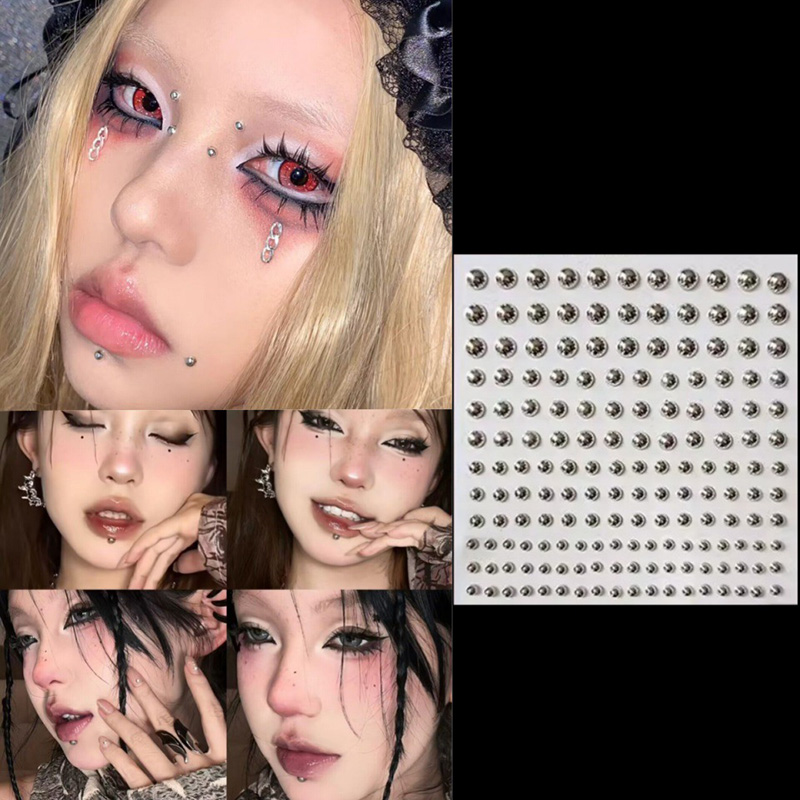 3D Face Eyes Party Makeup Tatt - Body Jewelry Diamond บทวิจารณ์และราคา