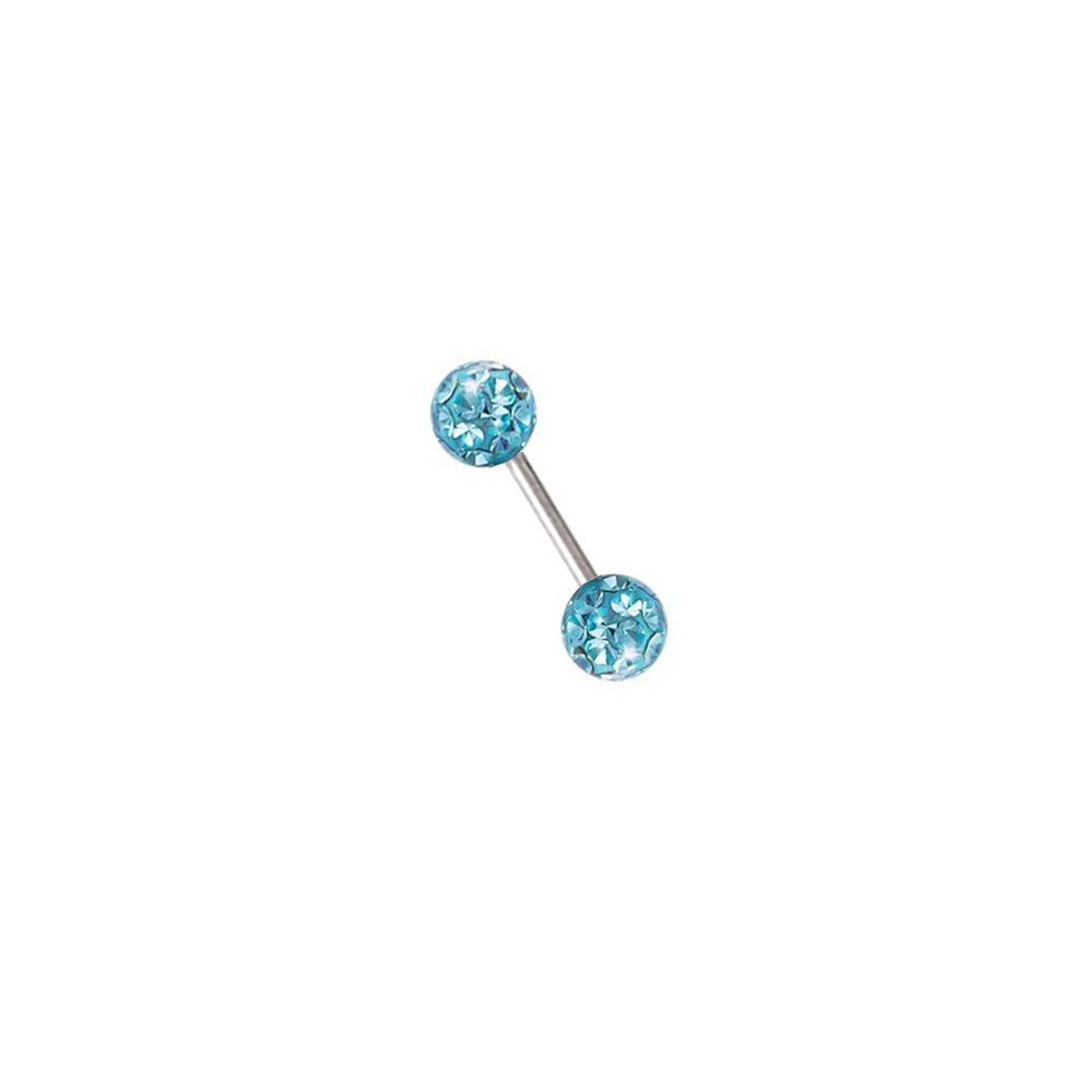 16g Double Epoxy Crystal Steel - Body Jewellery บทวิจารณ์และราคา