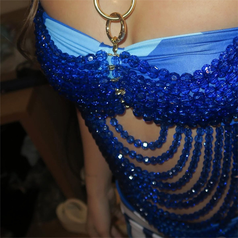 Handmade Female Multi-Layer Ge - Body Jewelry Top บทวิจารณ์และราคา