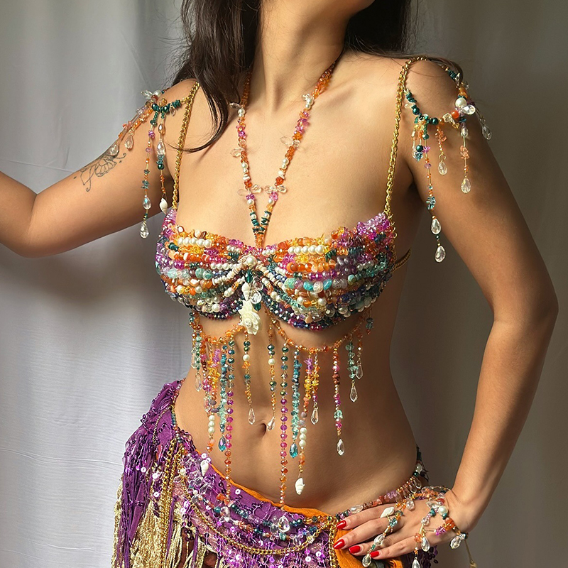 Handmade Boho Style Festival B - Body Jewelry Top บทวิจารณ์และราคา