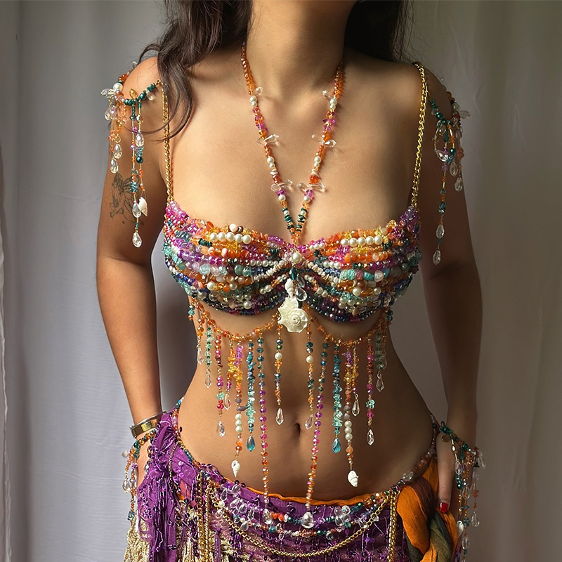 Handmade Boho Style Festival B - Body Jewelry Top บทวิจารณ์และราคา