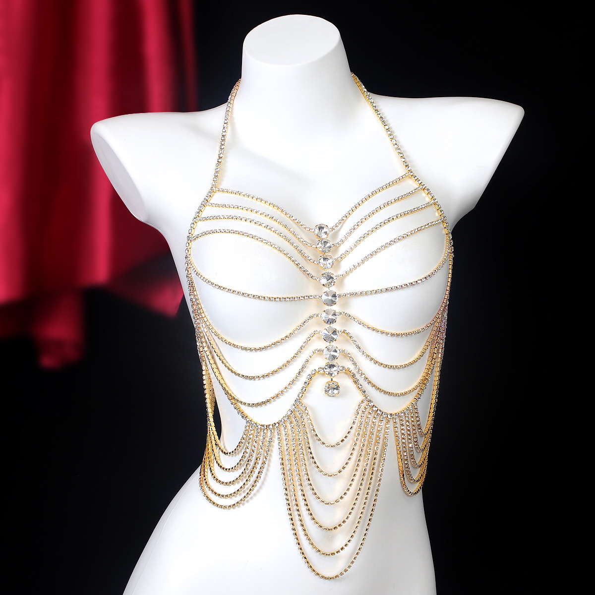 Luxurious Stripe Tassels Retro - Body Jewelry Harness บทวิจารณ์และราคา