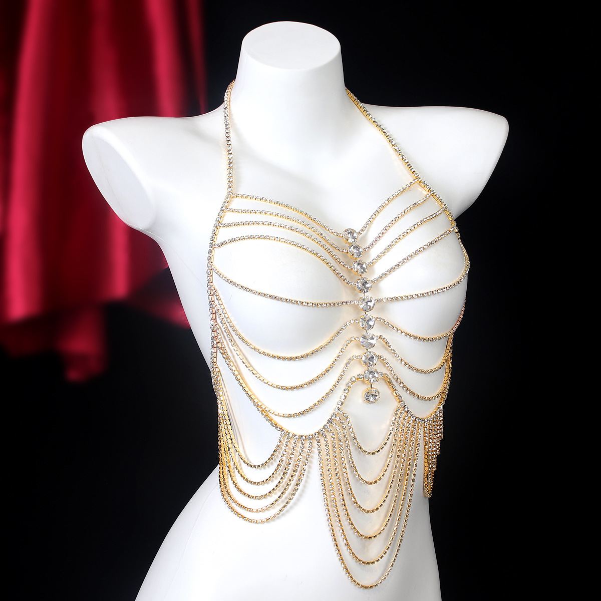 Luxurious Stripe Tassels Retro - Body Jewelry Harness บทวิจารณ์และราคา