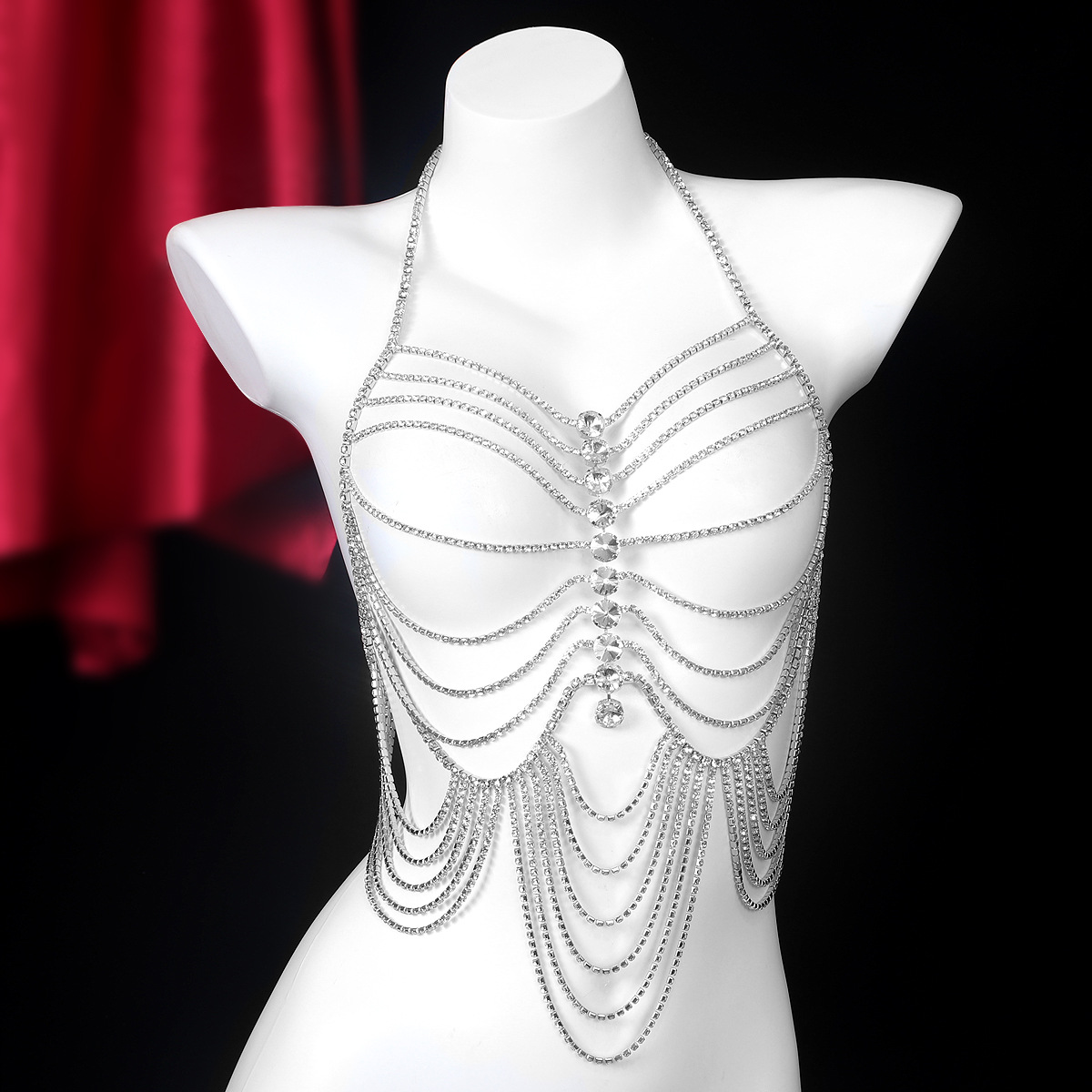 Luxurious Stripe Tassels Retro - Body Jewelry Harness บทวิจารณ์และราคา