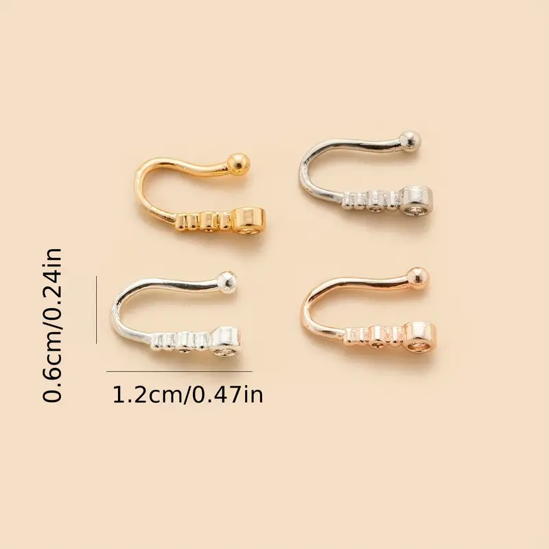 1pc U-Shape Non-Piercing Nose  - Body Jewellery บทวิจารณ์และราคา