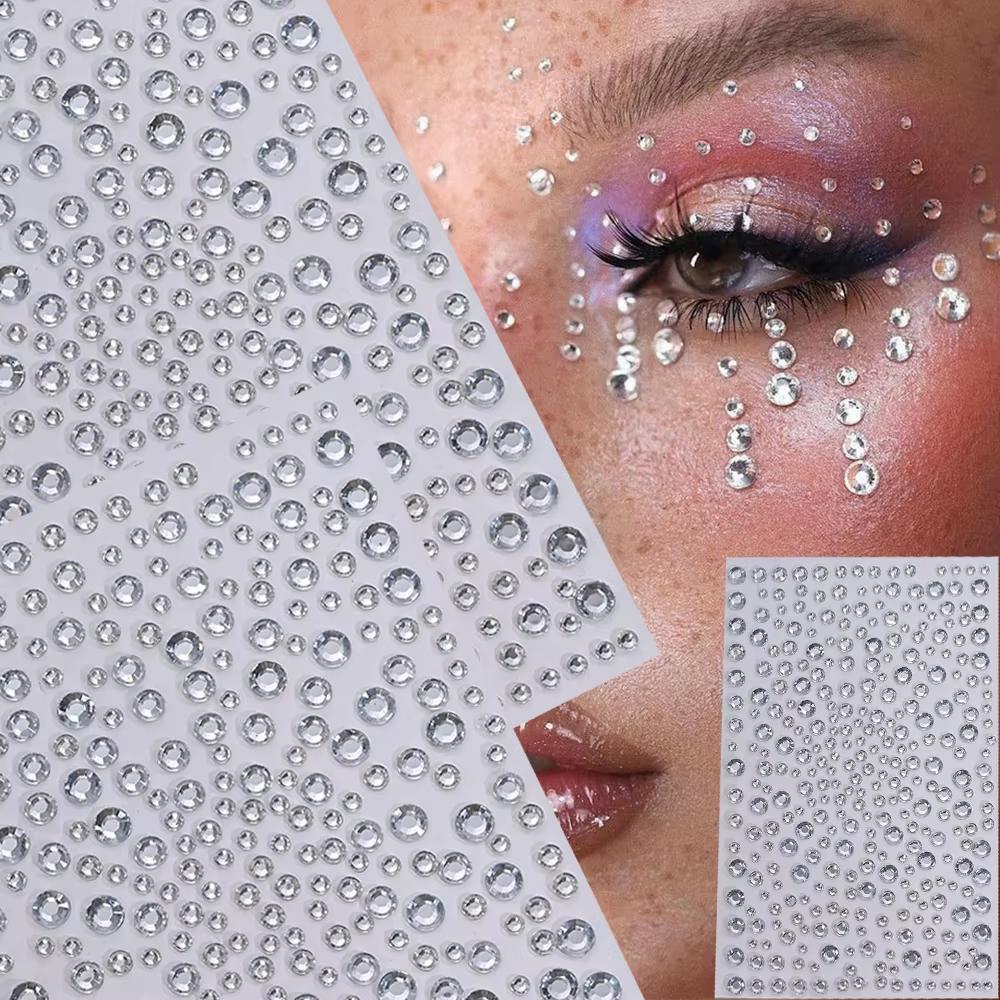 1 Sheet Silver-White Glitter 3 - Body Jewelry Diamond บทวิจารณ์และราคา