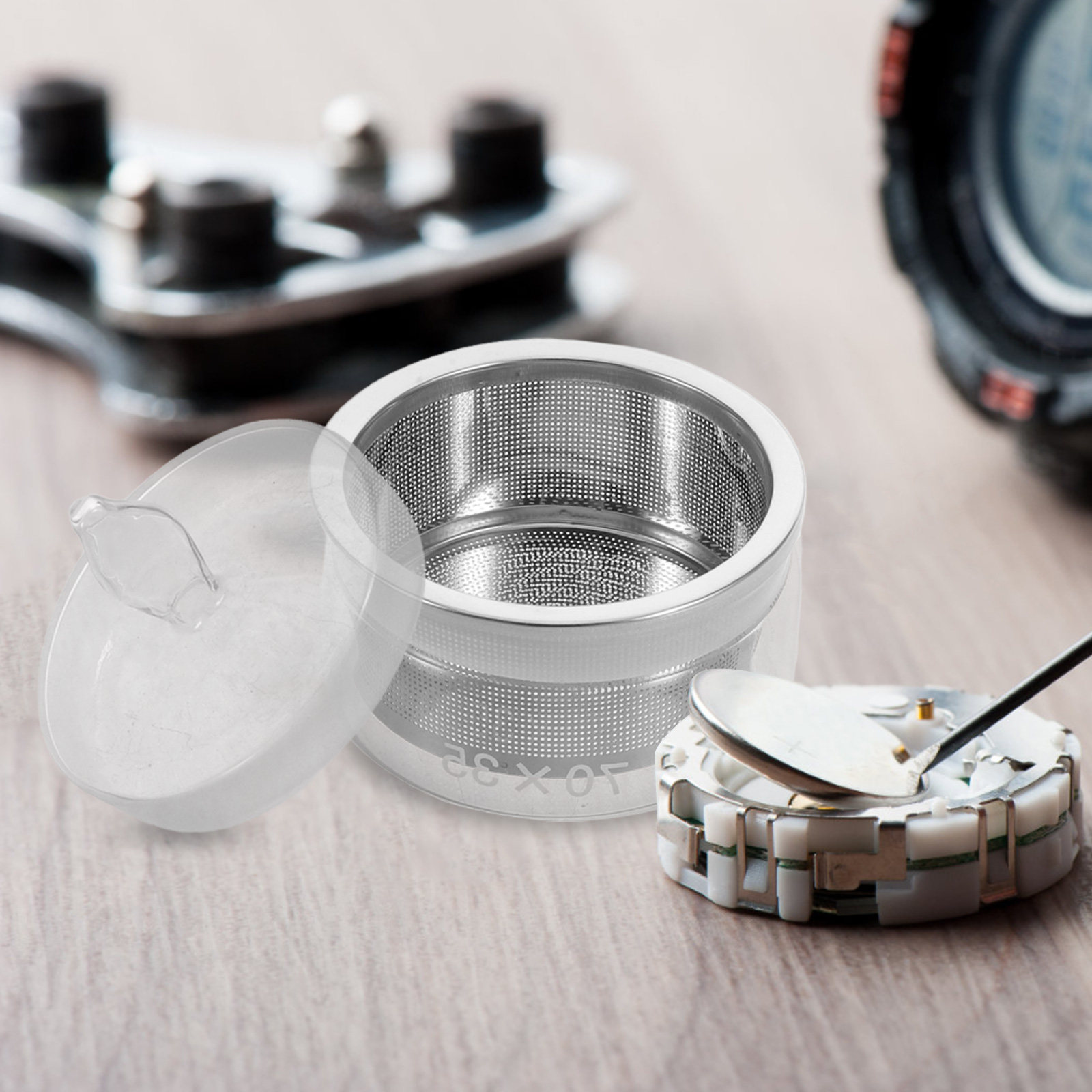 1Set Watch Oil Cup with Strain - Body Jewelry Repair บทวิจารณ์และราคา