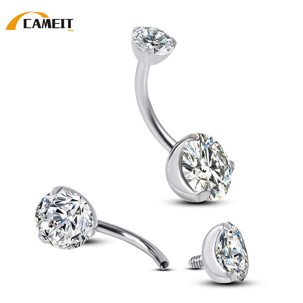 G23 Titanium CZ Stone Navel Ea - Body Jewellery บทวิจารณ์และราคา