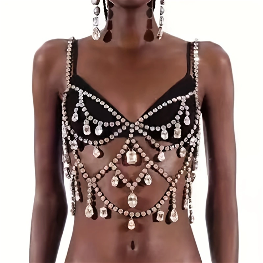 Fashion Shining Crystal Top Sh - Body Jewelry Top บทวิจารณ์และราคา