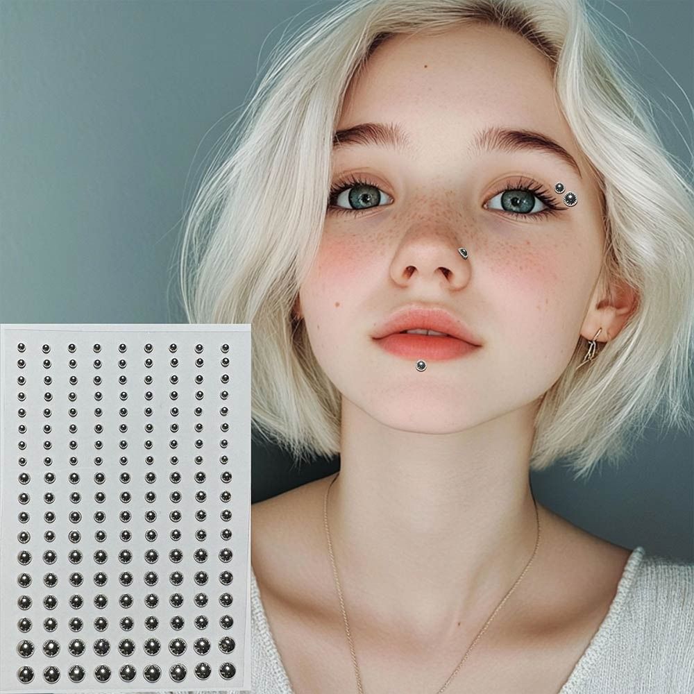 Reusable Non Piercing Lip Nail - Body Jewelry Diamond บทวิจารณ์และราคา