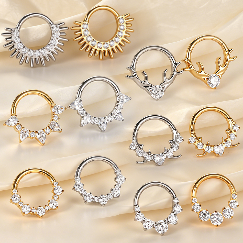 1PC Titanium Piercing Nariz Se - Body Jewellery บทวิจารณ์และราคา