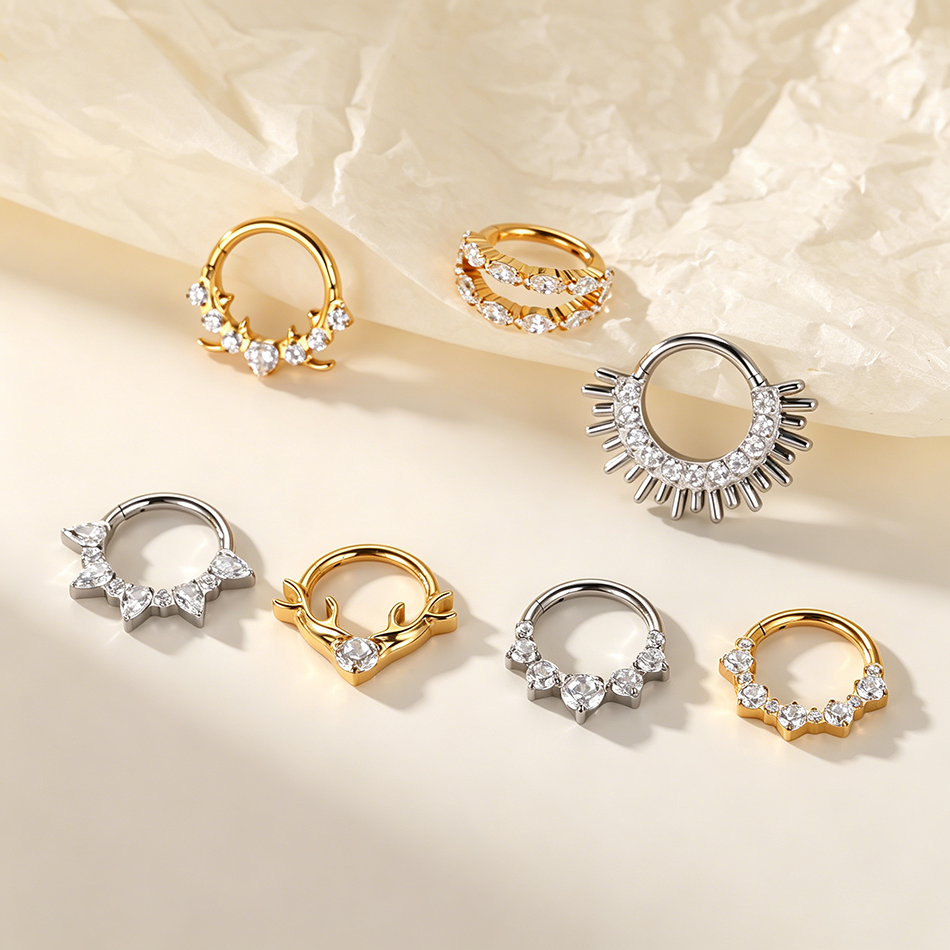 1PC Titanium Piercing Nariz Se - Body Jewellery บทวิจารณ์และราคา