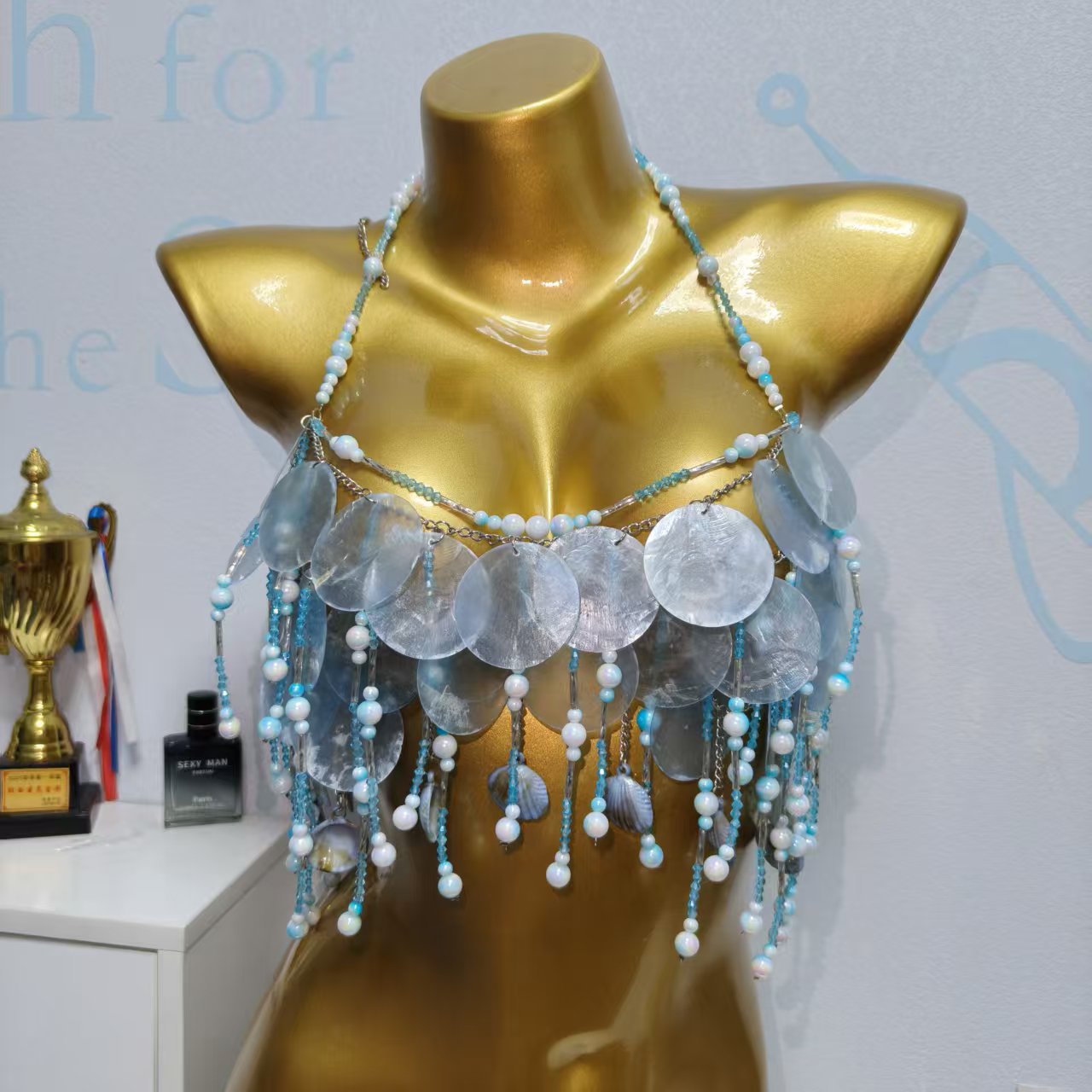 Handmade Sparkly Mermaid Top C - Body Jewelry Top บทวิจารณ์และราคา