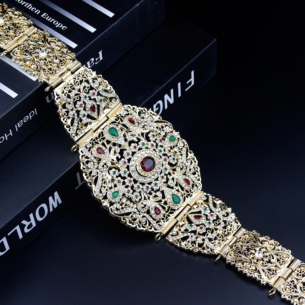 Sunspicems Wide Morocco Belt F - Body Jewelry Gold บทวิจารณ์และราคา