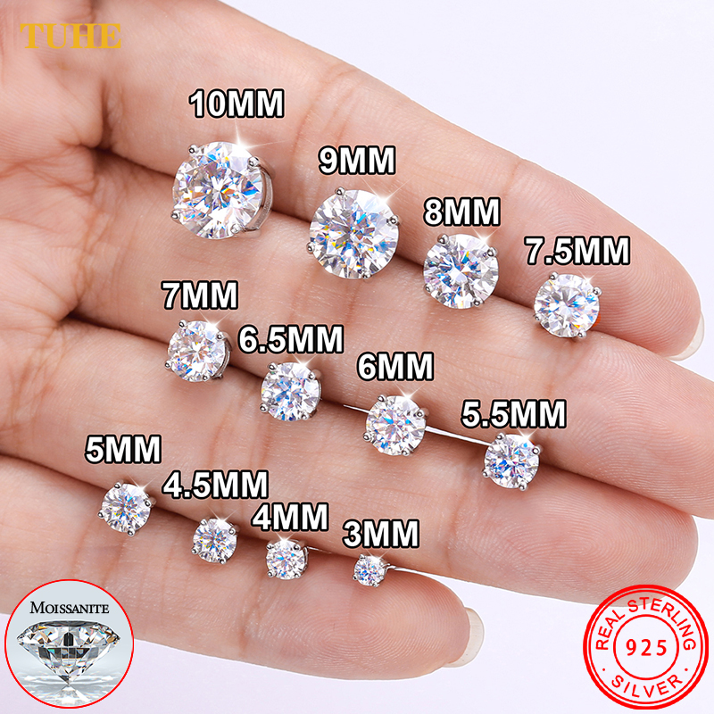 Classic 0.1-4CT Moissanite Stu - Body Jewelry Diamond บทวิจารณ์และราคา