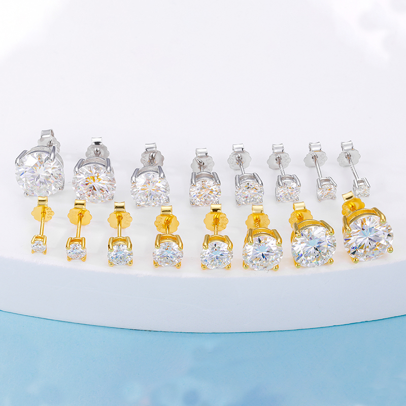Classic 0.1-4CT Moissanite Stu - Body Jewelry Diamond บทวิจารณ์และราคา