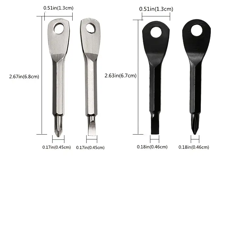 2 Keychain Screwdrivers in Bla - Body Jewelry Repair บทวิจารณ์และราคา
