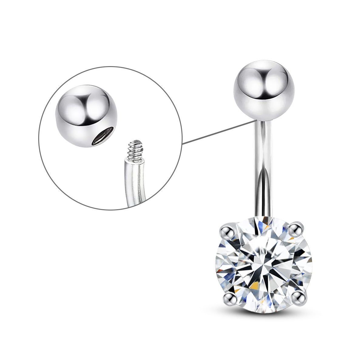 Szjinao 0.3ct To 3ct Moissanit - Body Jewelry On Sale บทวิจารณ์และราคา