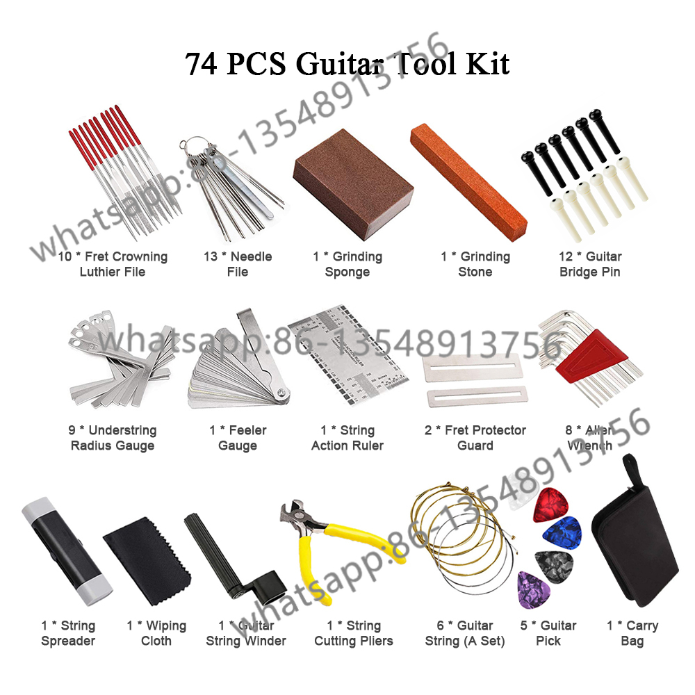 72-piece guitar kit, repair an - Body Jewelry Repair บทวิจารณ์และราคา