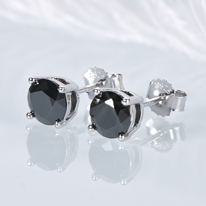 IOGOU 8mm 2CT Solitaire Black  - Body Jewelry Diamond บทวิจารณ์และราคา