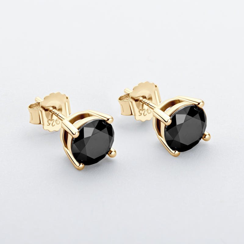 IOGOU 8mm 2CT Solitaire Black  - Body Jewelry Diamond บทวิจารณ์และราคา
