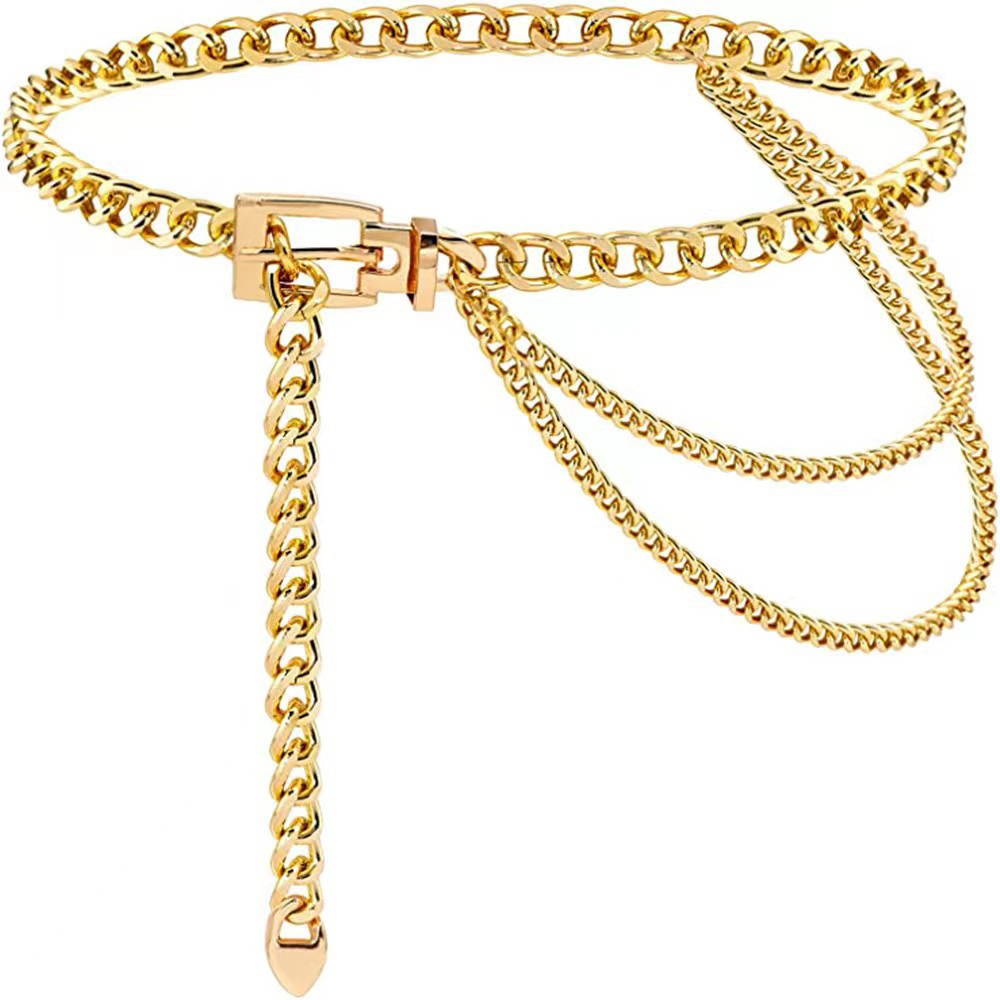 Punk Waist Chain Metal Belt La - Body Jewelry Harness บทวิจารณ์และราคา