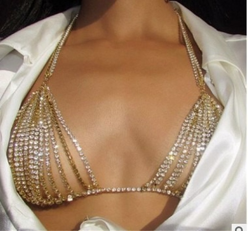 Summer Sexy Shiny Crystal Rhin - Body Jewelry Harness บทวิจารณ์และราคา