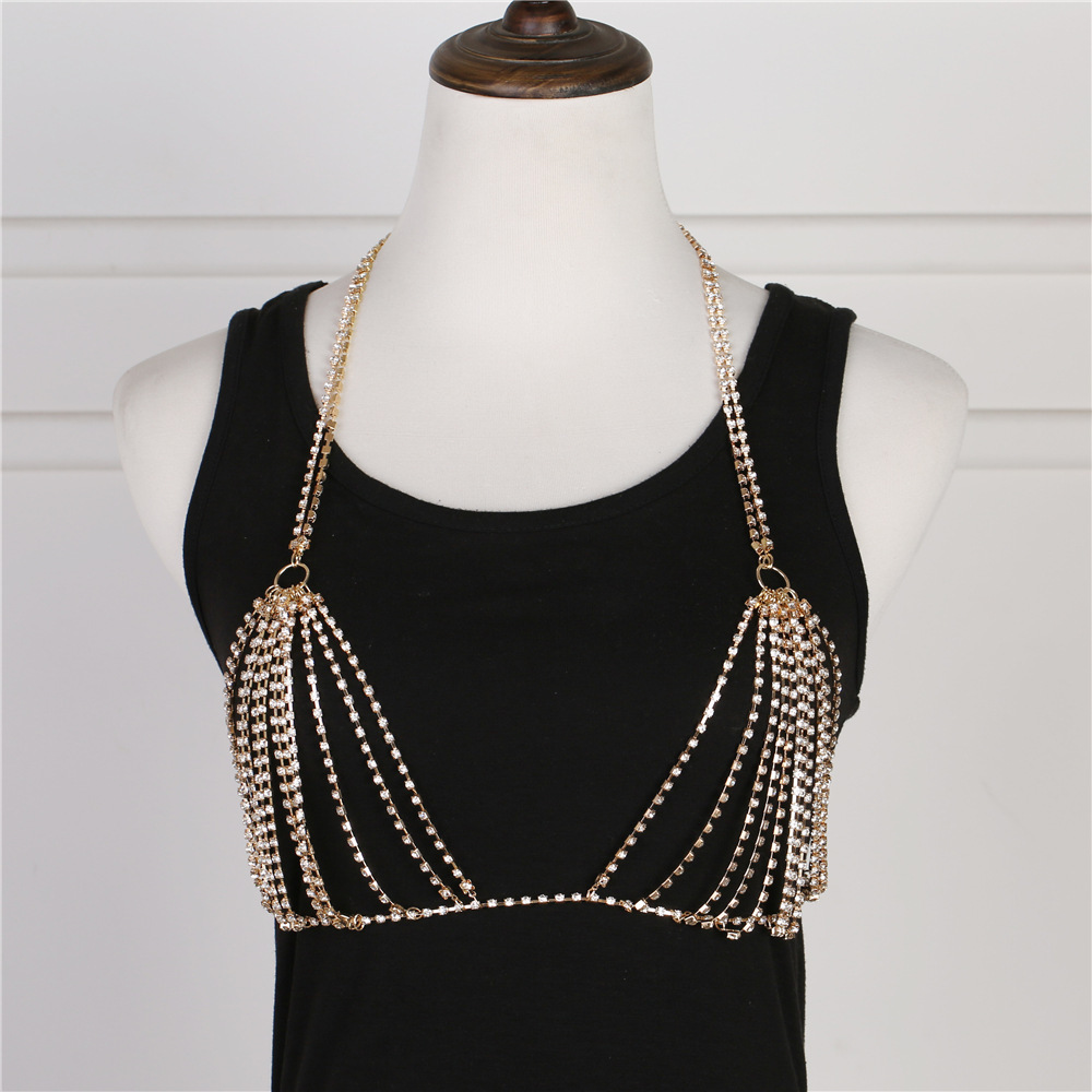 Summer Sexy Shiny Crystal Rhin - Body Jewelry Harness บทวิจารณ์และราคา