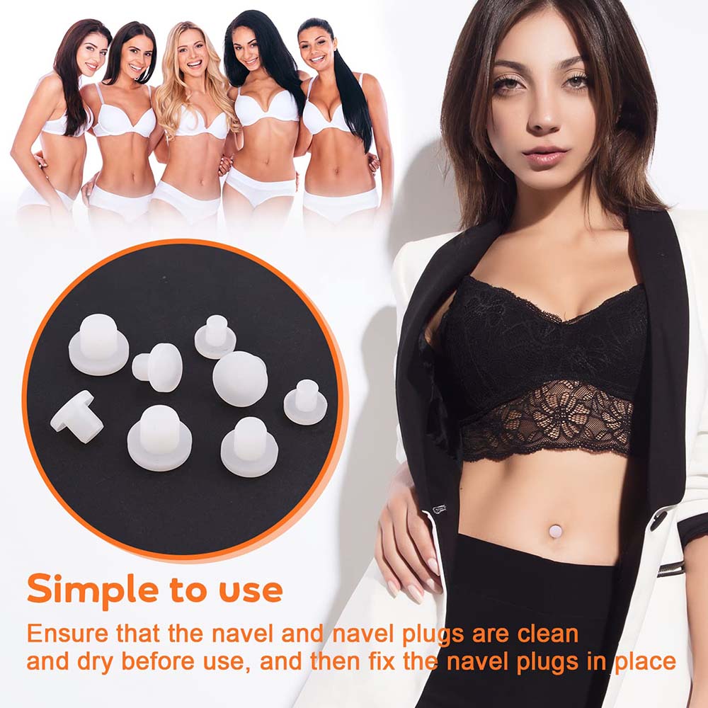 1PC Silicone Belly Button Plug - Body Jewelry Repair บทวิจารณ์และราคา