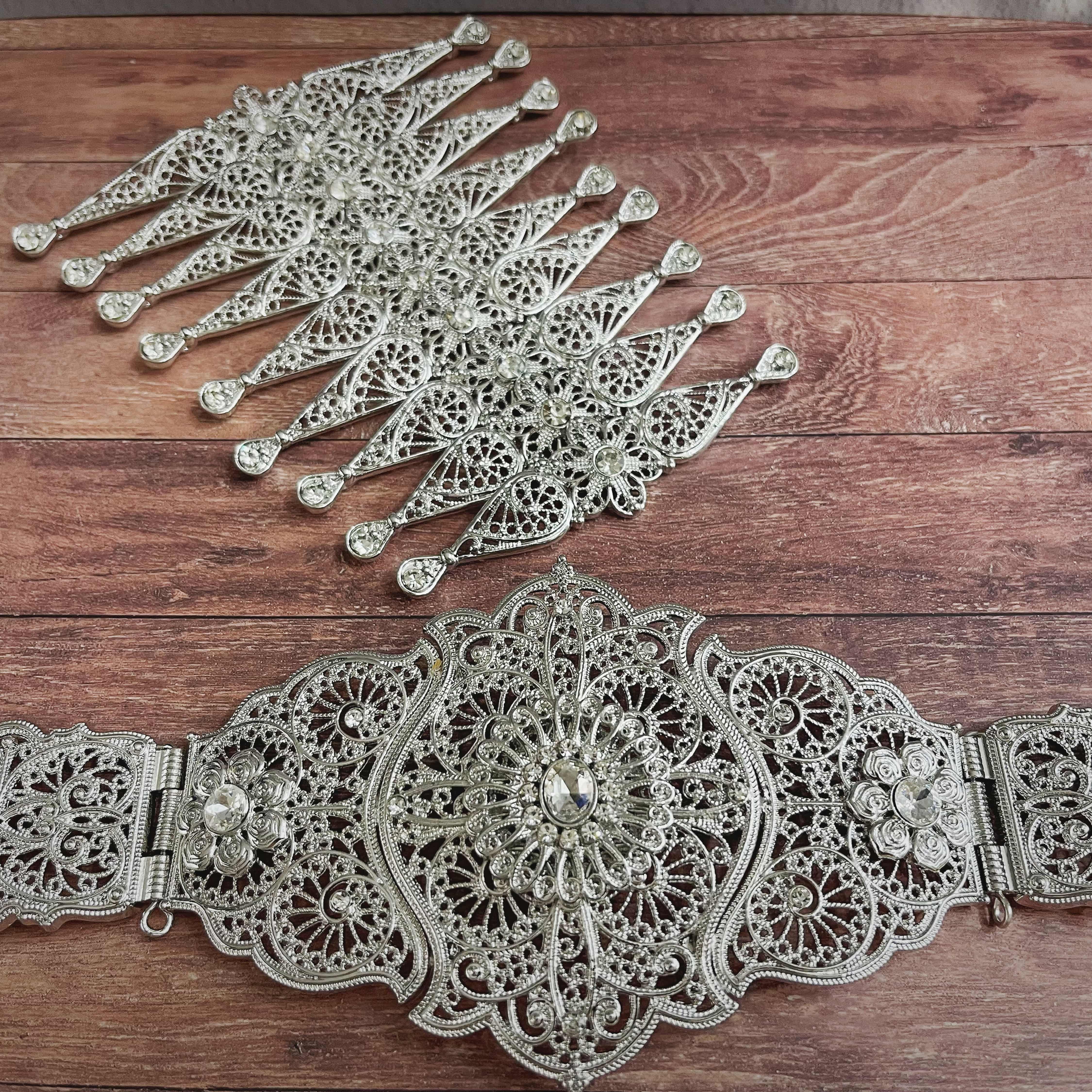 Women's Russian Wedding Silver - Body Jewelry Harness บทวิจารณ์และราคา