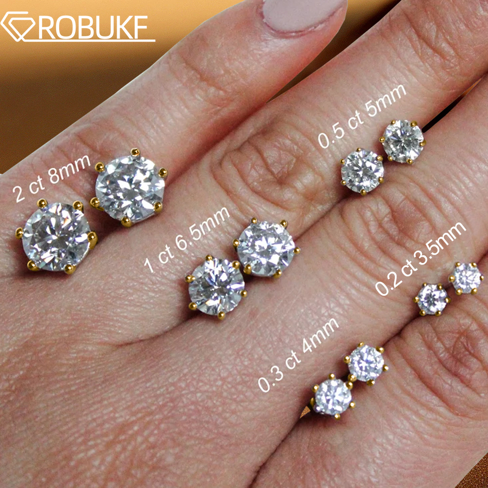 18K Gold Plated 0.2-2ct Moissa - Body Jewelry Diamond บทวิจารณ์และราคา